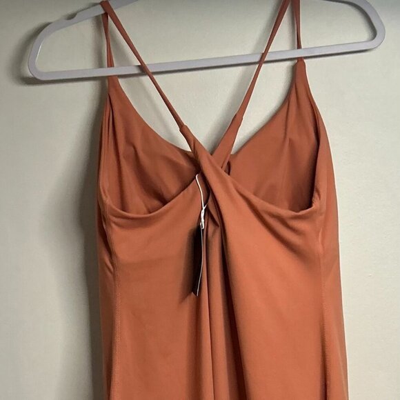 Halara Softlyzero™ Plush Backless Active Dress in Sun Baked  Color Size L - Picture 6 of 8